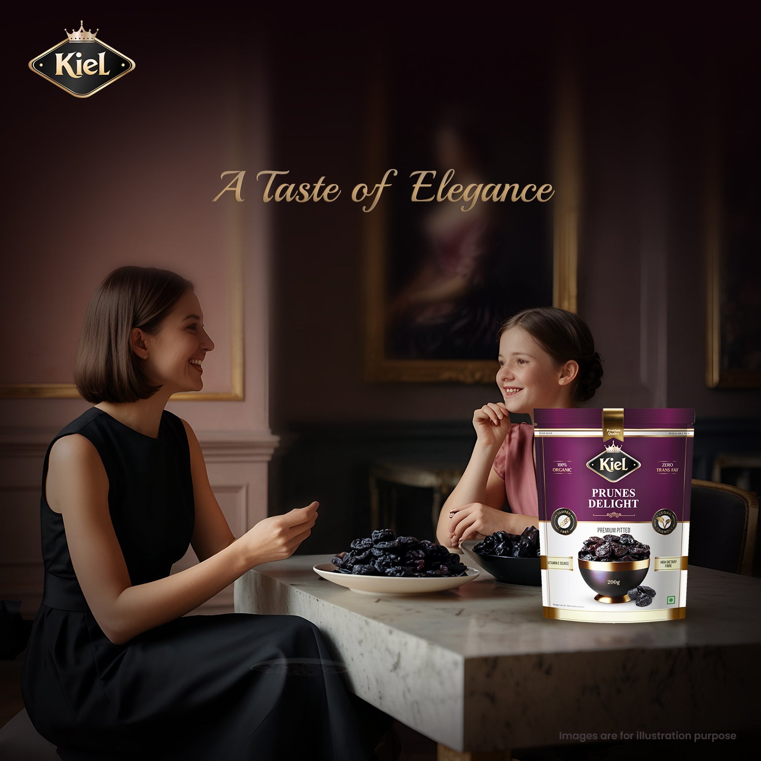 Kiel Premium Pitted Prunes Delight Pack of 200 Gram