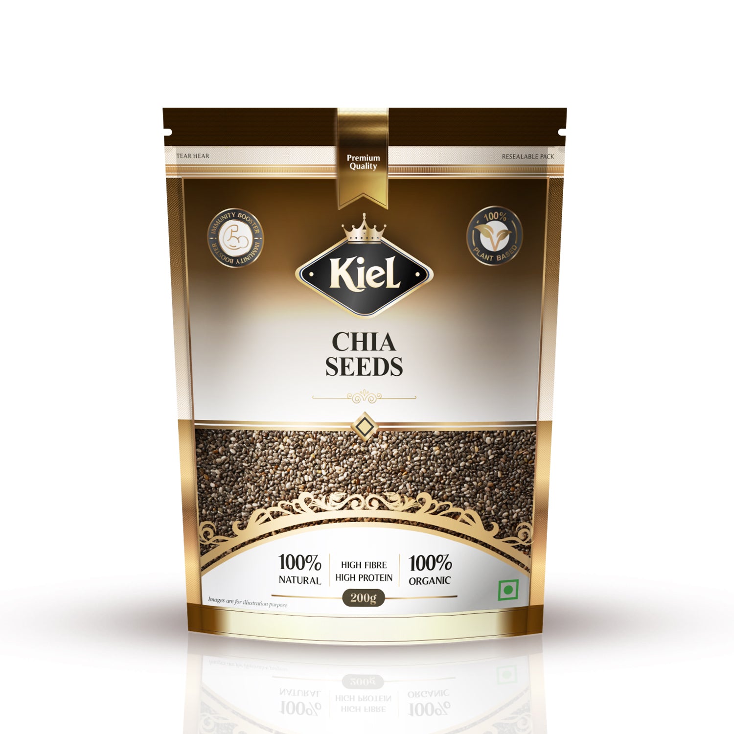 Kiel Premium Chia Seeds Pack of 200 Gram