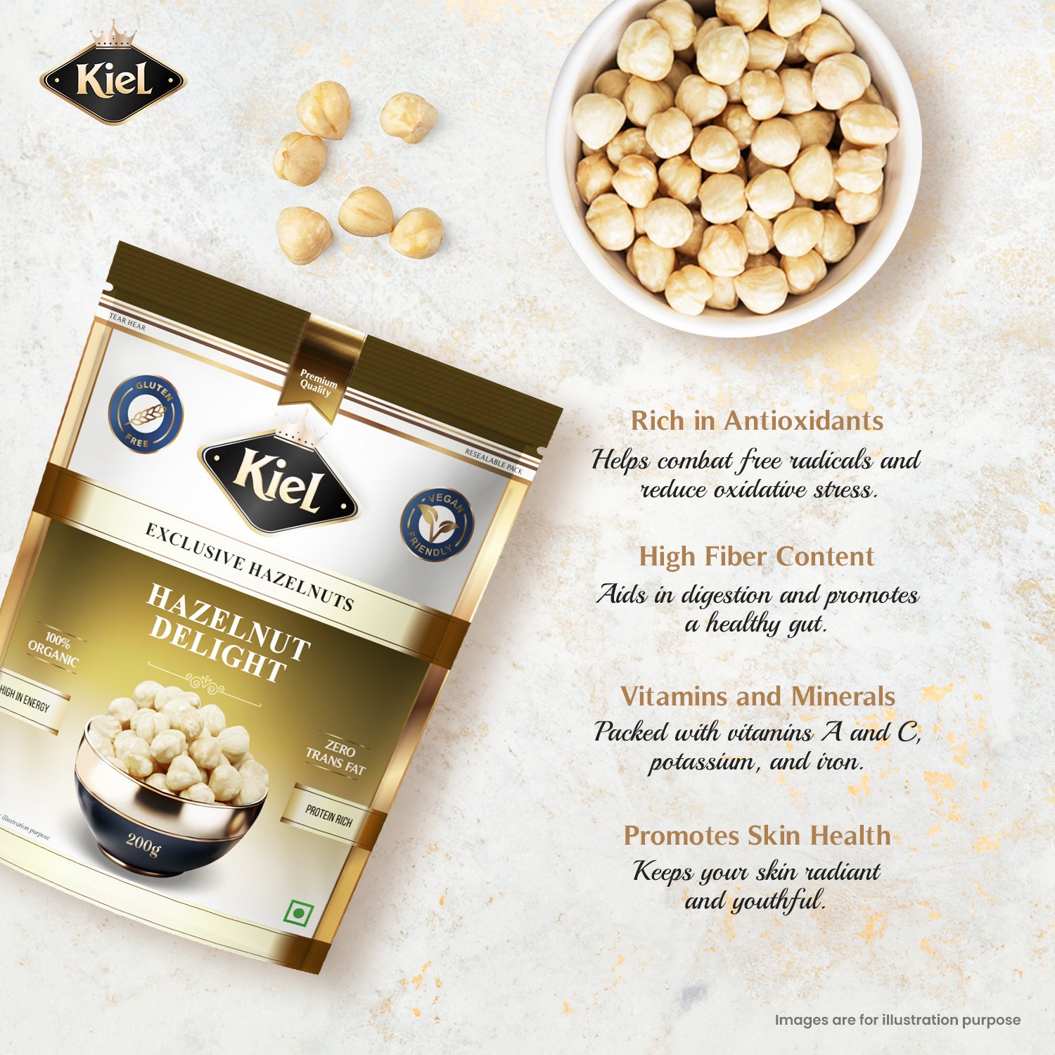 Kiel Exclusive Hazelnut Delight Pack of 100 Gram