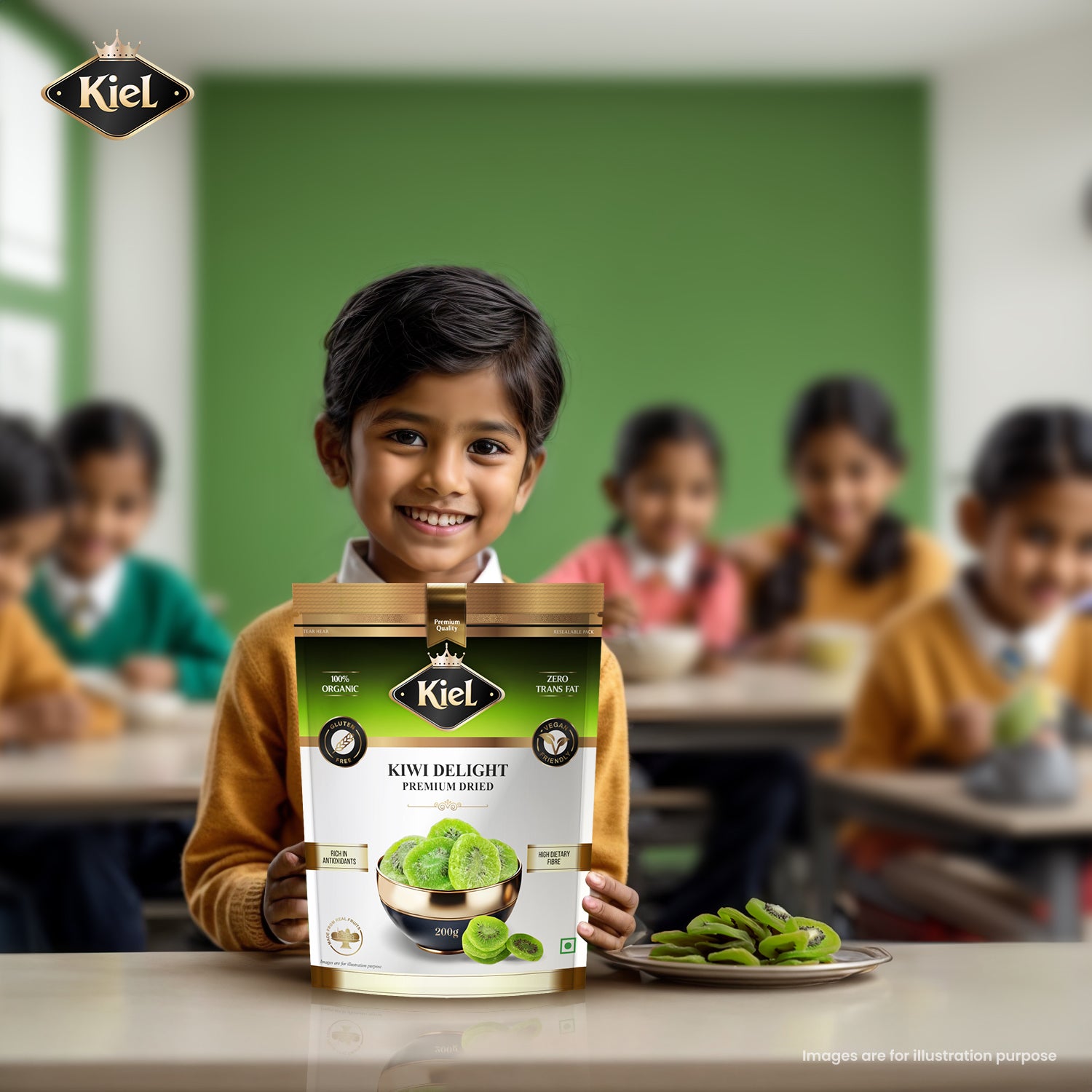 Kiel Premium Dried Kiwi Delight Pack of 200 Gram