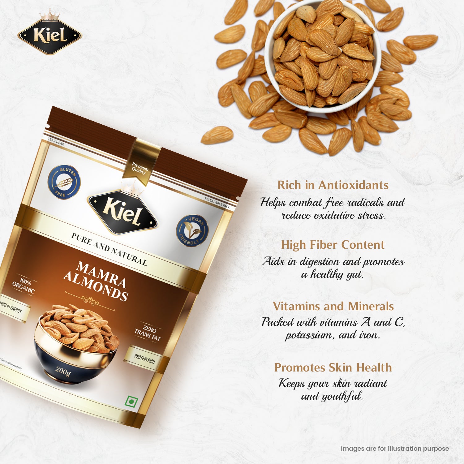 Kiel Premium Mamra Almonds