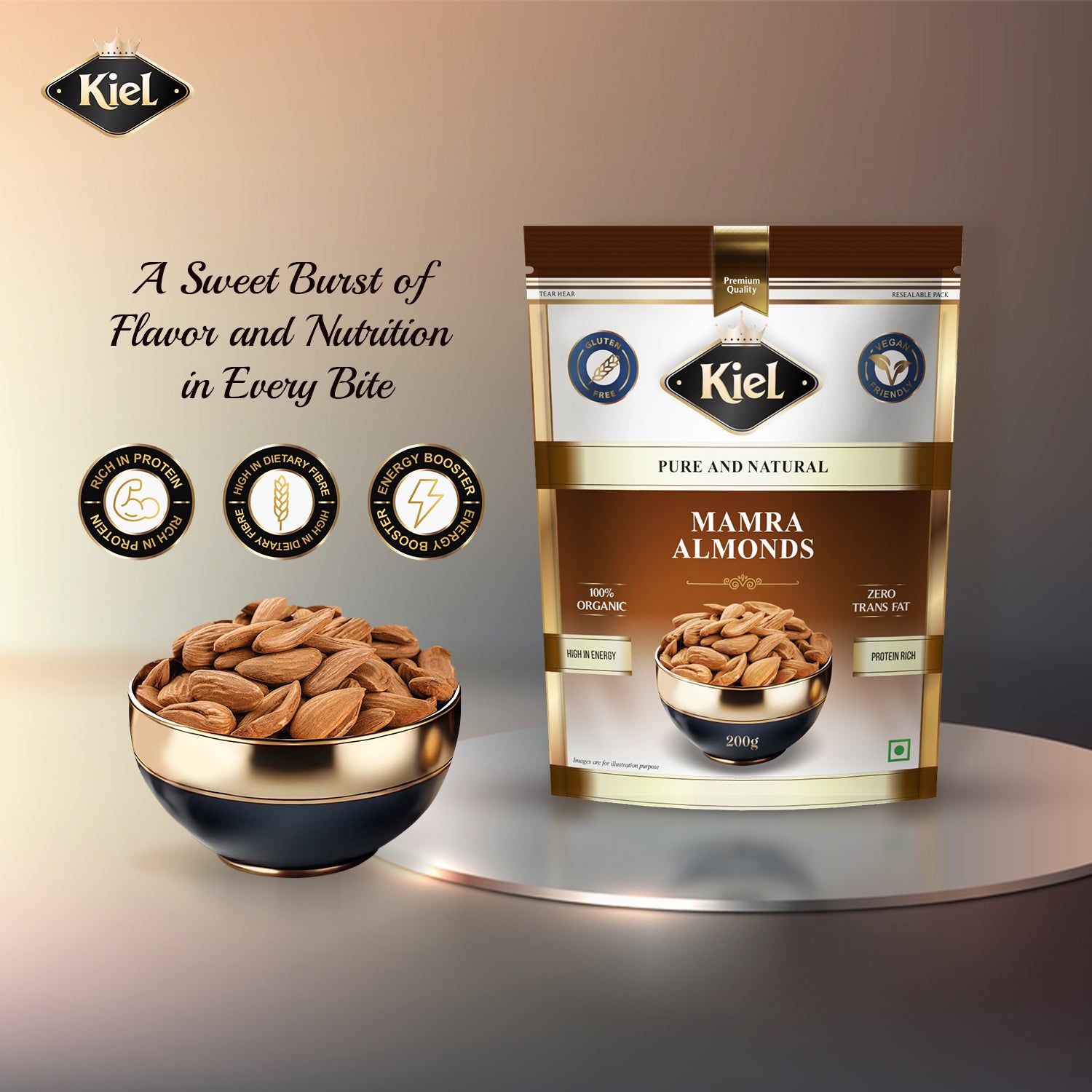 Kiel Premium Mamra Almonds