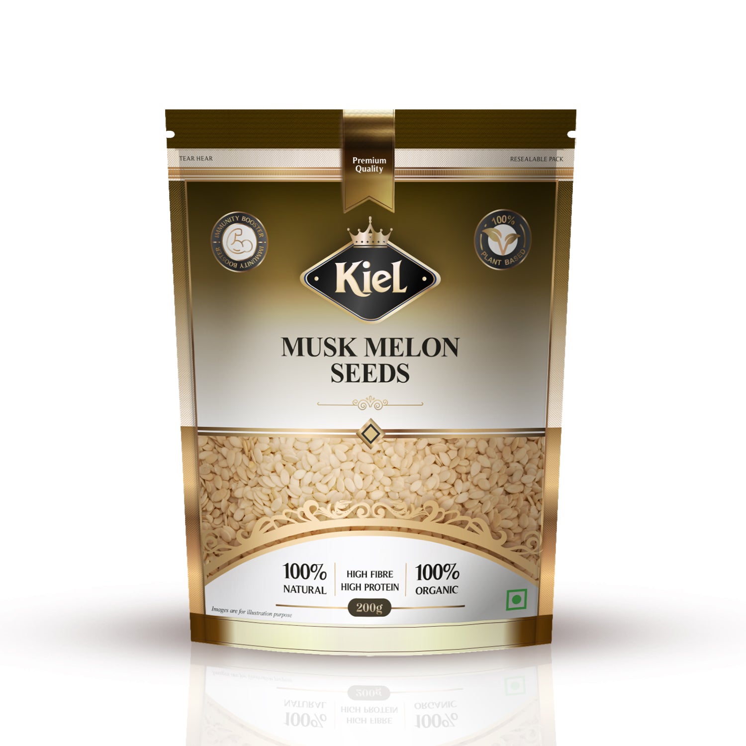 Kiel Premium Musk Melon Seeds Pack of 200 Gram