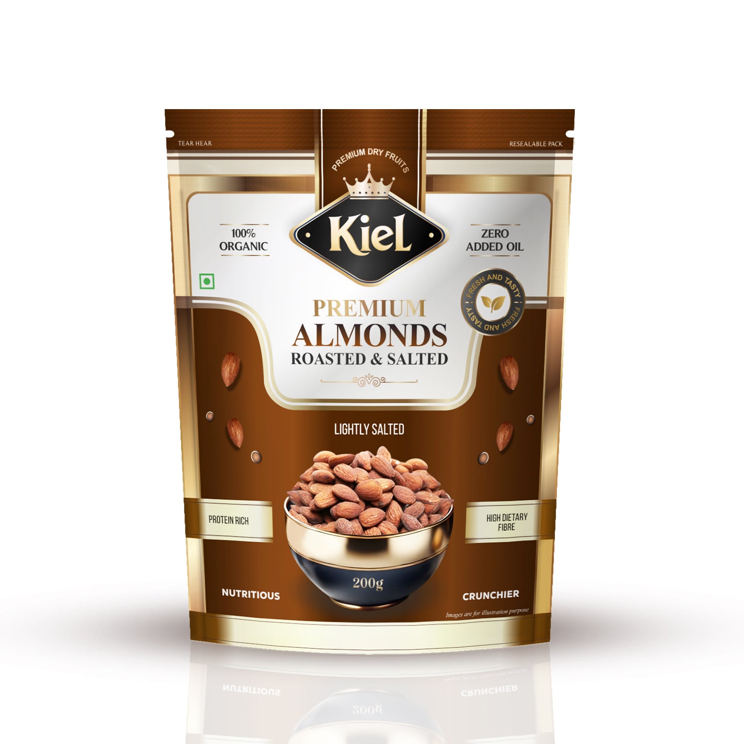 Kiel Premium Roasted & Salted Almonds