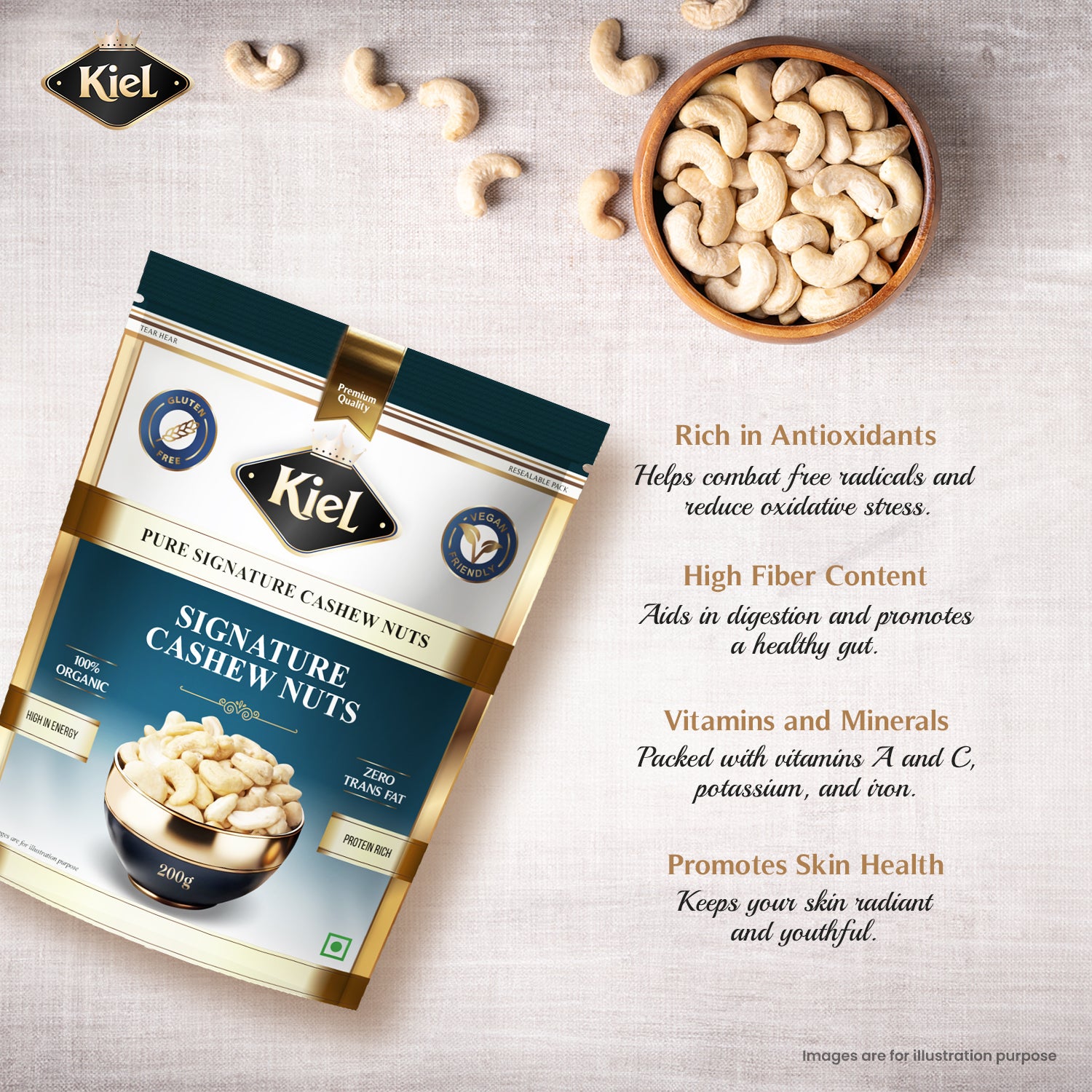 Kiel Pure Signature Cashew Nuts (W240)