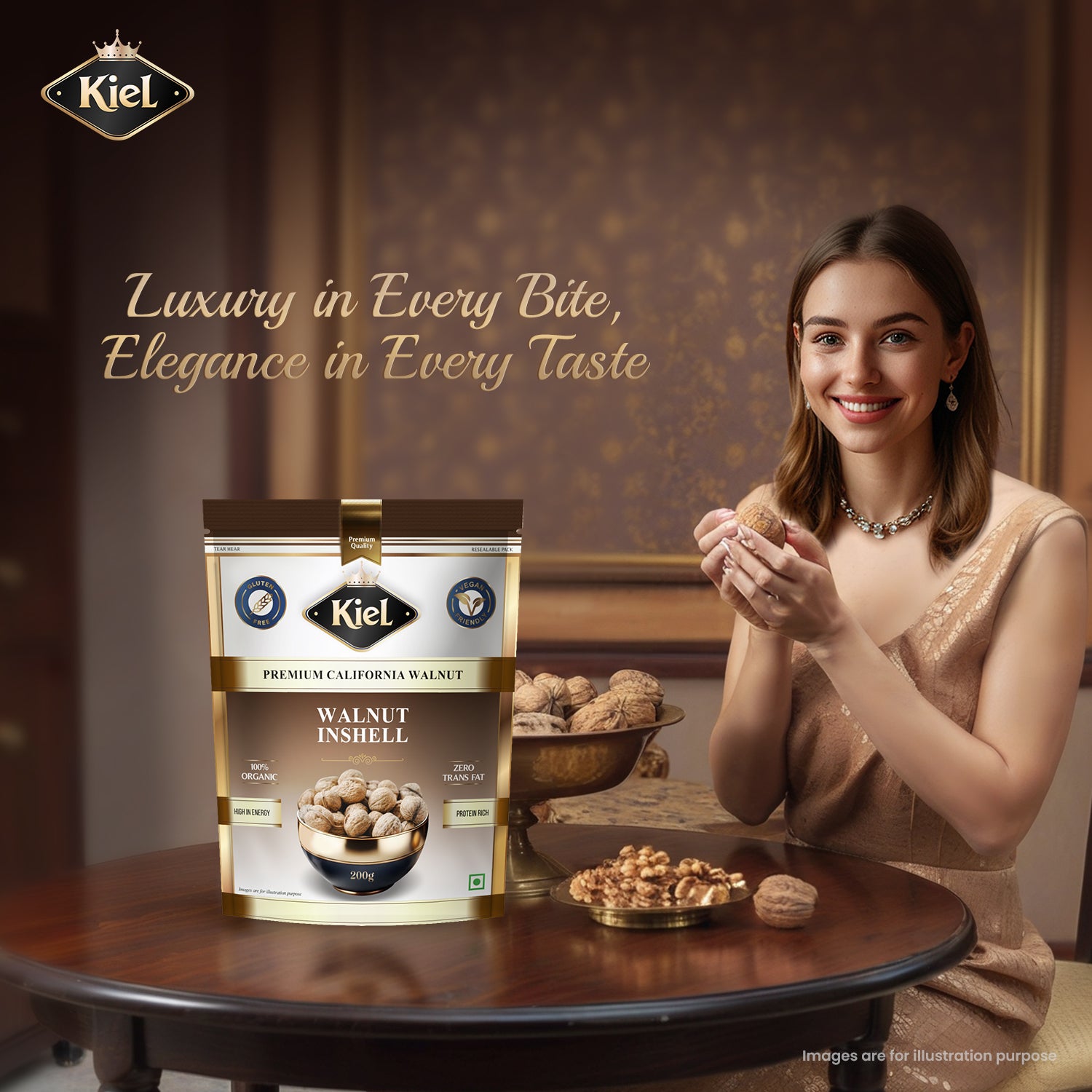 Kiel Pure California Walnut Inshell